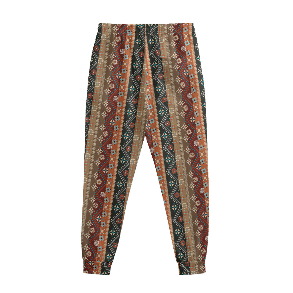 Ethnic Boho Tribal Pattern Print Sweatpants
