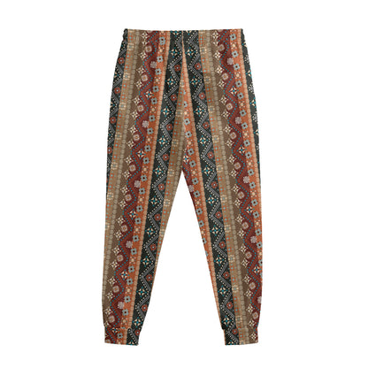 Ethnic Boho Tribal Pattern Print Sweatpants