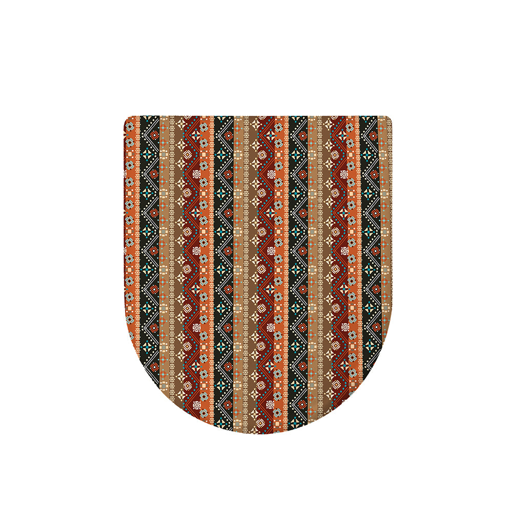 Ethnic Boho Tribal Pattern Print Toilet Lid Cover