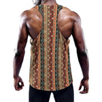 Ethnic Boho Tribal Pattern Print Training Tank Top