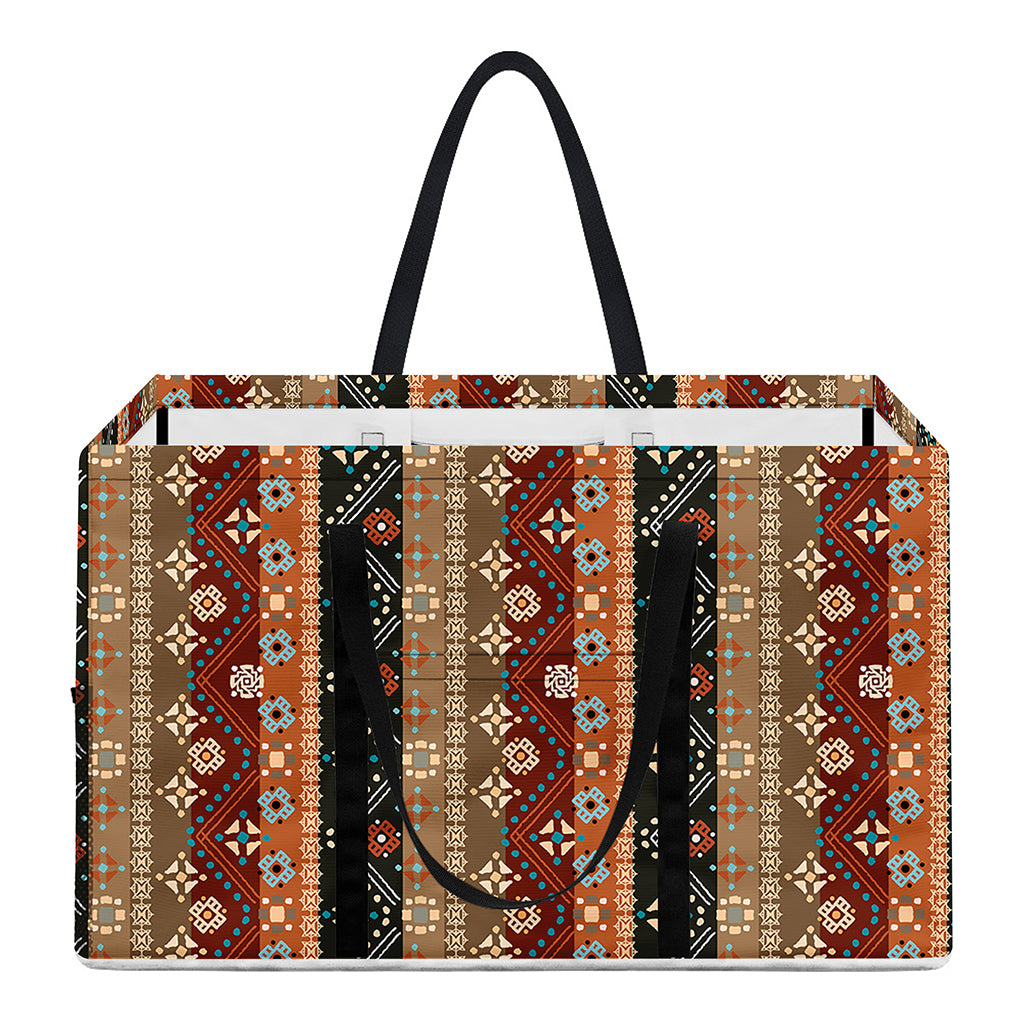Ethnic Boho Tribal Pattern Print Utility Tote Bag