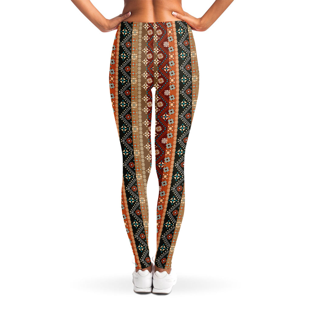 Ethnic Boho Tribal Pattern Print Women's Leggings