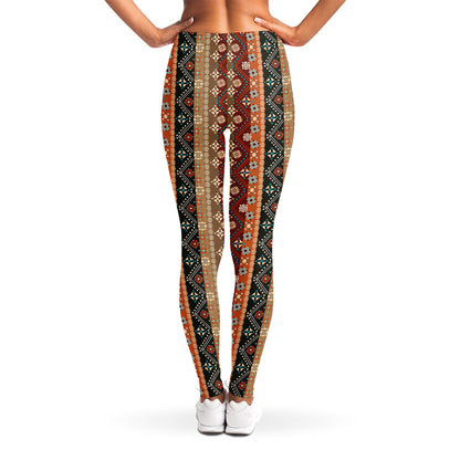 Ethnic Boho Tribal Pattern Print Women's Leggings