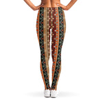 Ethnic Boho Tribal Pattern Print Women's Leggings