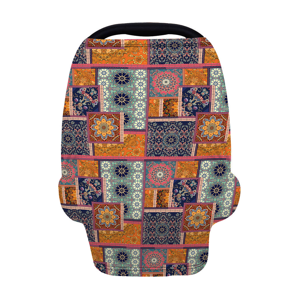Ethnic Floral Patchwork Pattern Print Baby Seat Cover
