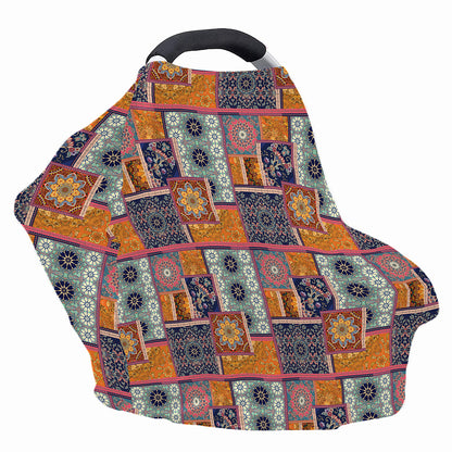 Ethnic Floral Patchwork Pattern Print Baby Seat Cover