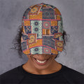Ethnic Floral Patchwork Pattern Print Baseball Cap