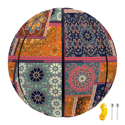 Ethnic Floral Patchwork Pattern Print Basketball