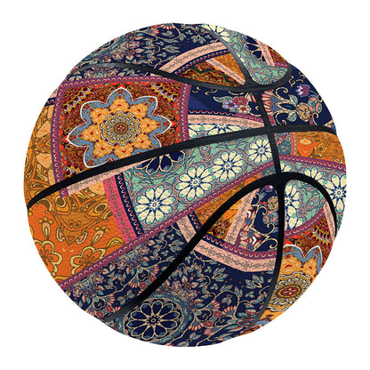 Ethnic Floral Patchwork Pattern Print Basketball