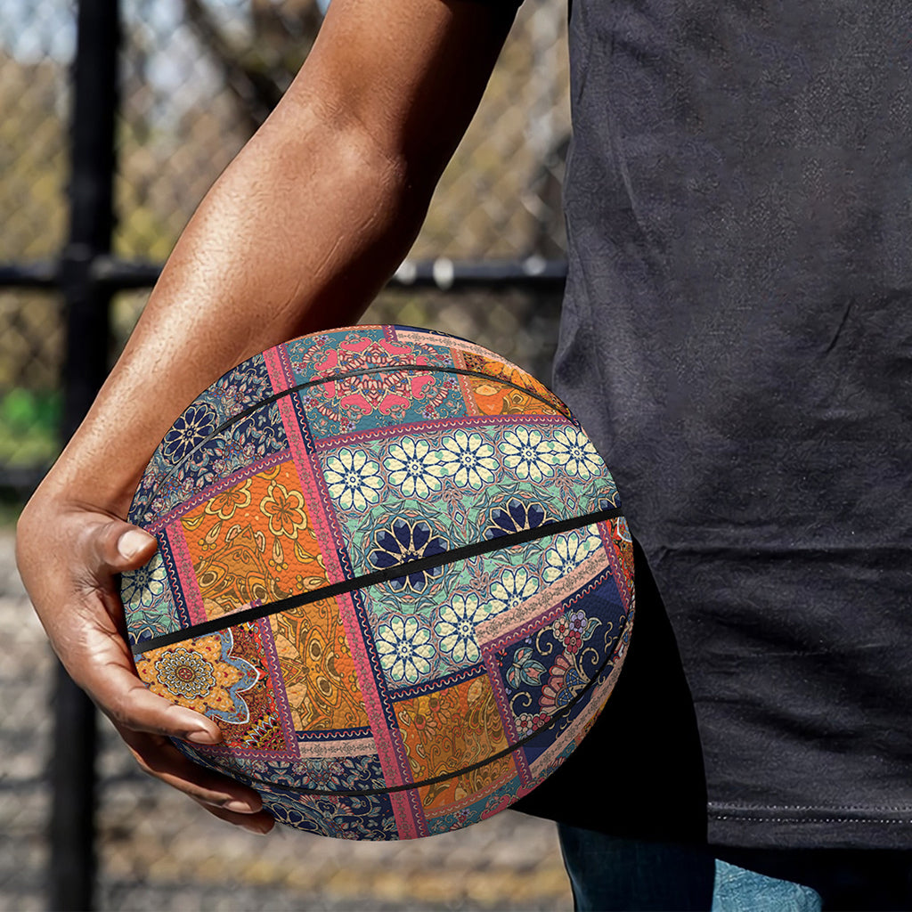 Ethnic Floral Patchwork Pattern Print Basketball