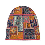 Ethnic Floral Patchwork Pattern Print Beanie