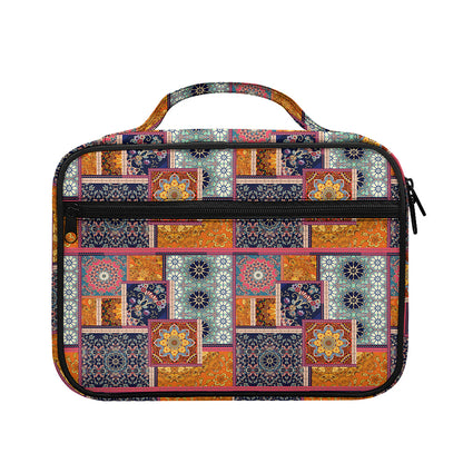 Ethnic Floral Patchwork Pattern Print Briefcase Bible Bag