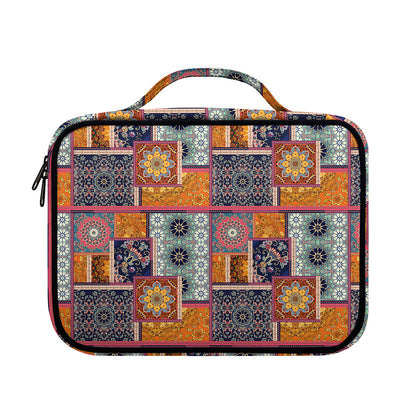 Ethnic Floral Patchwork Pattern Print Briefcase Bible Bag