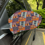 Ethnic Floral Patchwork Pattern Print Car Side Mirror Covers