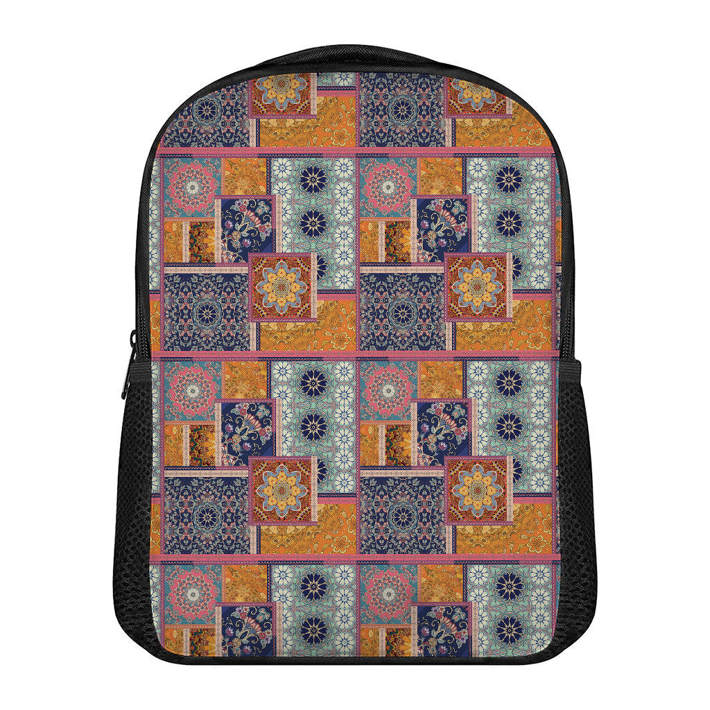 Ethnic Floral Patchwork Pattern Print Casual Backpack