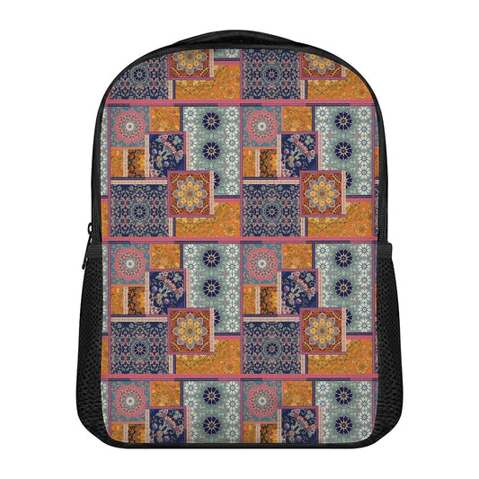 Ethnic Floral Patchwork Pattern Print Casual Backpack