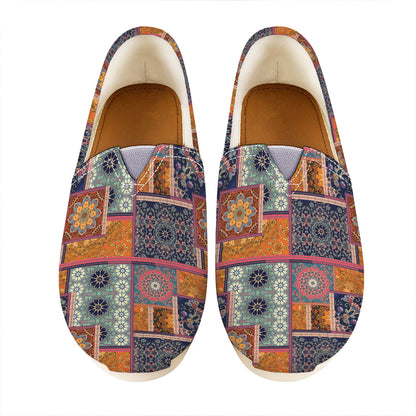 Ethnic Floral Patchwork Pattern Print Casual Shoes
