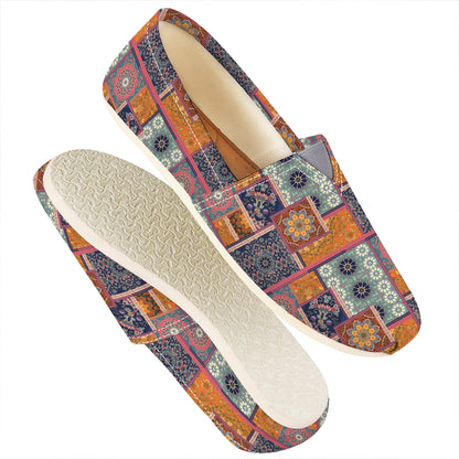 Ethnic Floral Patchwork Pattern Print Casual Shoes