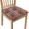 Ethnic Floral Patchwork Pattern Print Chair Cushion Cover