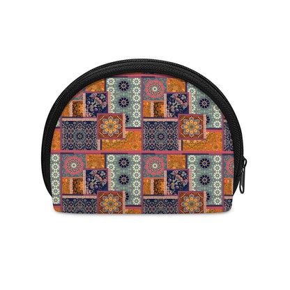 Ethnic Floral Patchwork Pattern Print Coin Purse