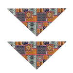 Ethnic Floral Patchwork Pattern Print Dog Bandana
