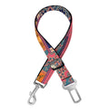 Ethnic Floral Patchwork Pattern Print Dog Seat Belt