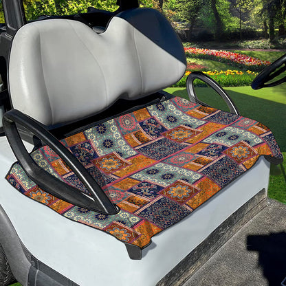 Ethnic Floral Patchwork Pattern Print Golf Cart Seat Cover