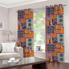 Ethnic Floral Patchwork Pattern Print Grommet Curtains