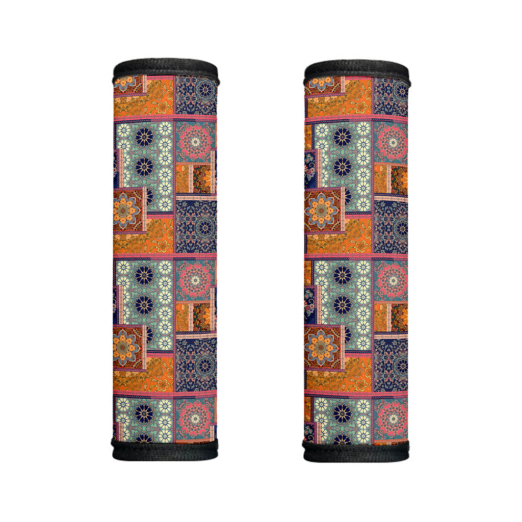 Ethnic Floral Patchwork Pattern Print Handle Covers