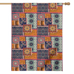 Ethnic Floral Patchwork Pattern Print House Flag