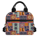 Ethnic Floral Patchwork Pattern Print Insulated Lunch Bag
