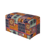 Ethnic Floral Patchwork Pattern Print Leather Tissue Box Cover
