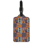 Ethnic Floral Patchwork Pattern Print Luggage Tag