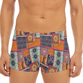 Ethnic Floral Patchwork Pattern Print Men's Short Boxer Briefs