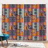 Ethnic Floral Patchwork Pattern Print Pencil Pleat Curtains