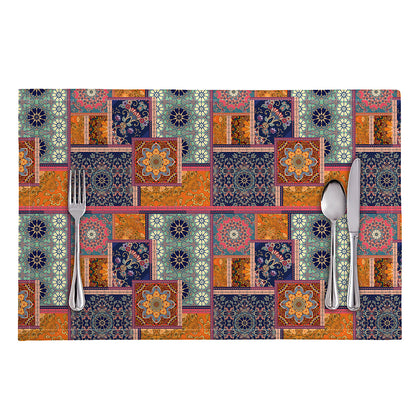 Ethnic Floral Patchwork Pattern Print Placemat