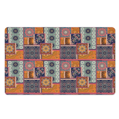 Ethnic Floral Patchwork Pattern Print Polyester Doormat