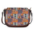 Ethnic Floral Patchwork Pattern Print Saddle Bag