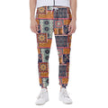 Ethnic Floral Patchwork Pattern Print Joggers
