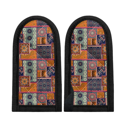 Ethnic Floral Patchwork Pattern Print Skillet Handle Cover
