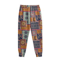 Ethnic Floral Patchwork Pattern Print Sweatpants