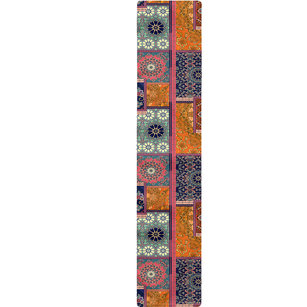 Ethnic Floral Patchwork Pattern Print Table Runner