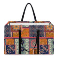 Ethnic Floral Patchwork Pattern Print Utility Tote Bag