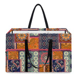 Ethnic Floral Patchwork Pattern Print Utility Tote Bag