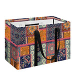 Ethnic Floral Patchwork Pattern Print Utility Tote Bag