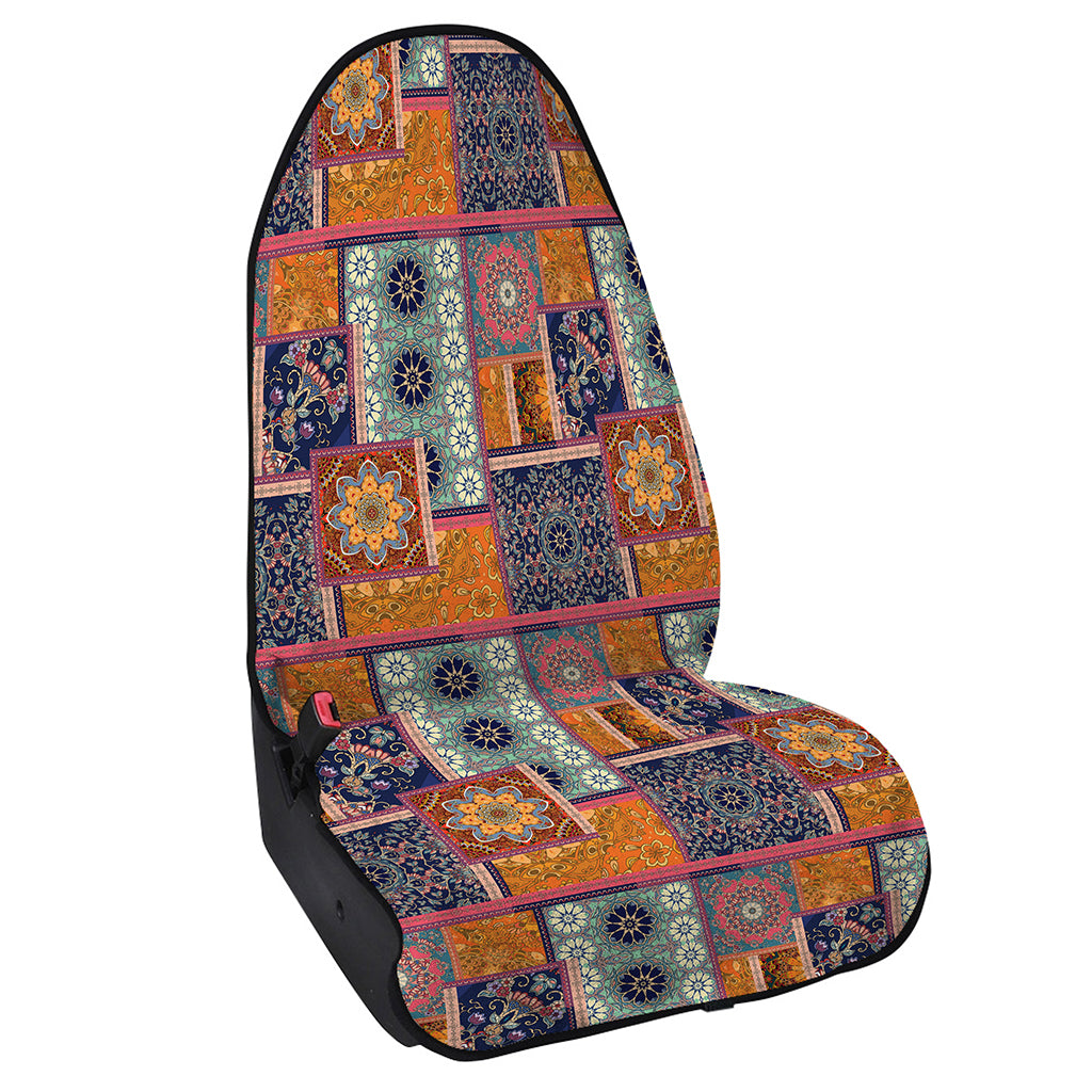 Ethnic Floral Patchwork Pattern Print Waterproof Car Seat Cover