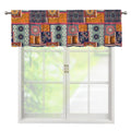 Ethnic Floral Patchwork Pattern Print Window Valance