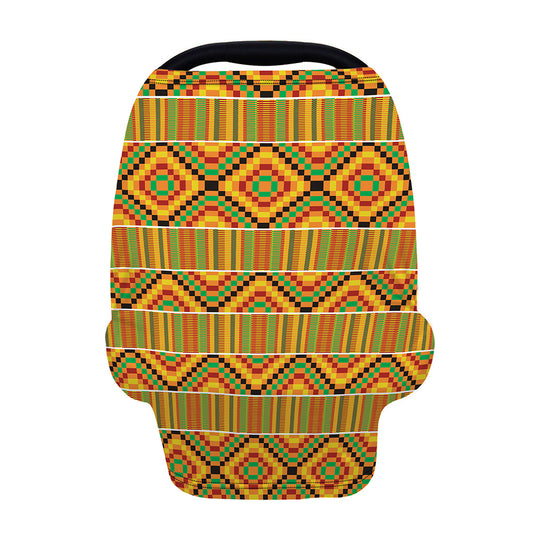 Ethnic Kente Pattern Print Baby Seat Cover
