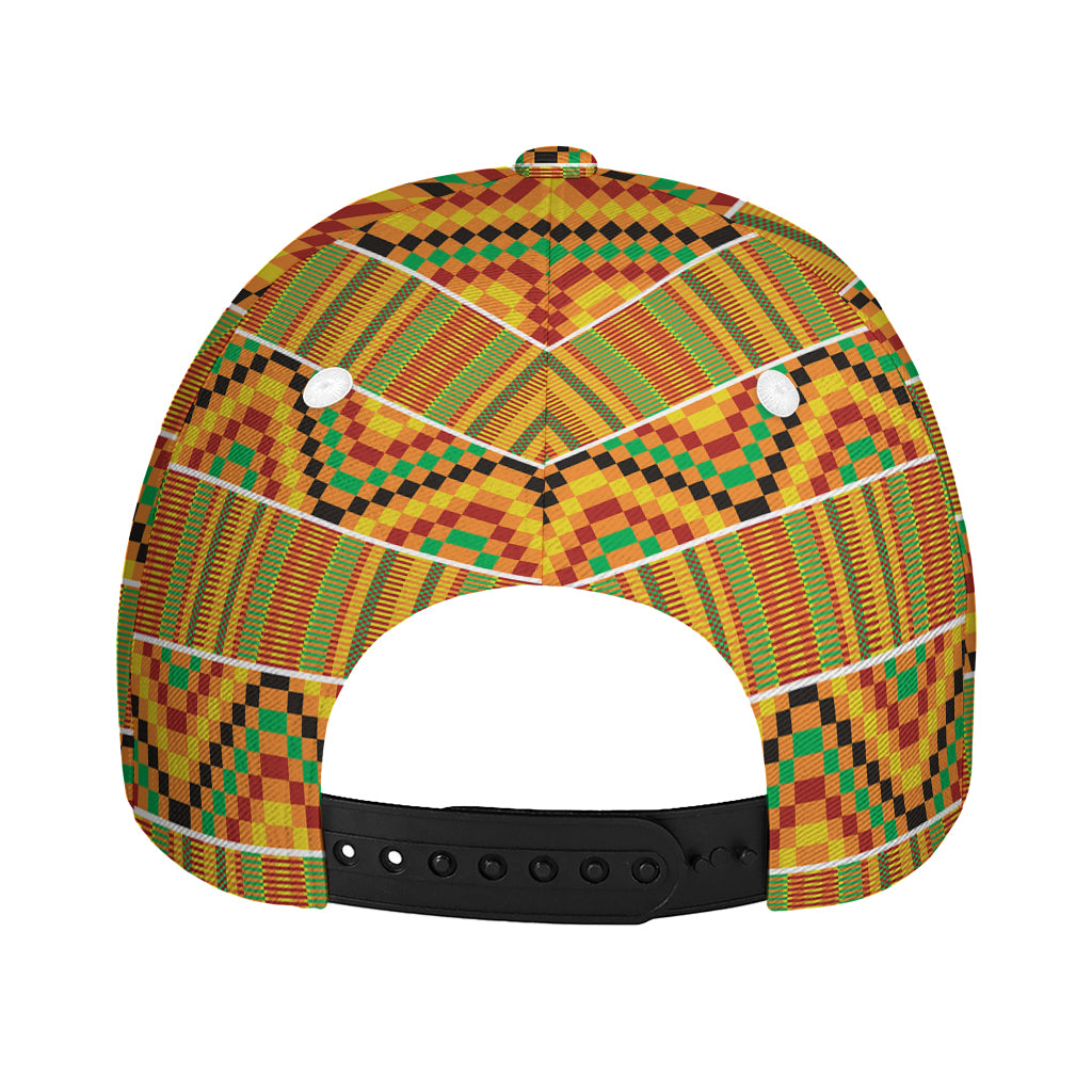 Ethnic Kente Pattern Print Baseball Cap