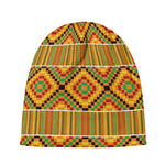 Ethnic Kente Pattern Print Beanie
